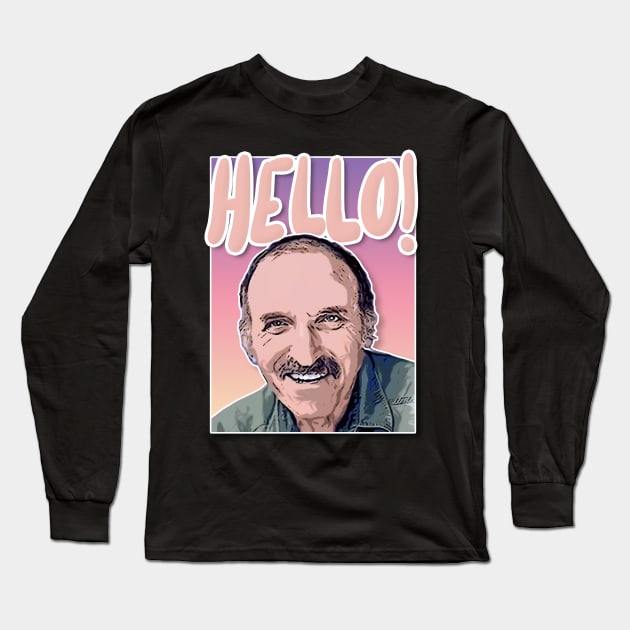 Uncle Leo HELLO Aesthetic Tribute Design Long Sleeve T-Shirt by DankFutura